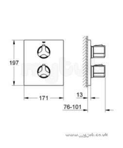 Grohe Shower Valves -  Grohe Allure 19380 Rapido Shower Trim 19380000