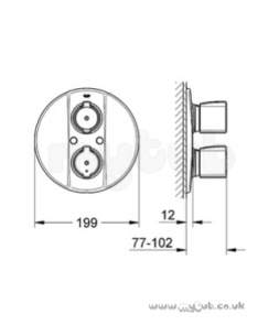 Grohe Shower Valves -  Grohe G2000sp 19417 Bath Trim 19417000