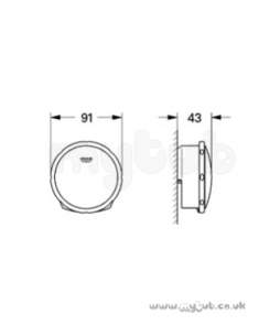 Grohe Shower Valves -  Grohe Talentofill 19952 Sentaosa Trim Cp 19952000