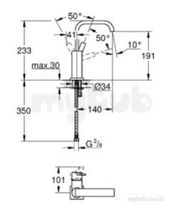 Grohe Spa Range -  Grohe 23076000 Allure Basin Mixer 23076000