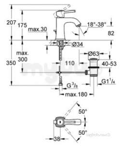 Grohe Spa Range -  Grohe 23303000 Grandera Ohm Basin 23303000
