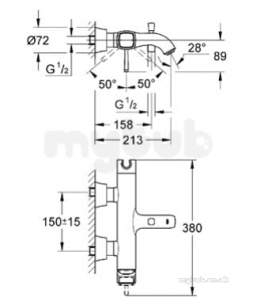 Grohe Spa Range -  Grohe 23317000 Grandera Ohm Bath Exp 23317000
