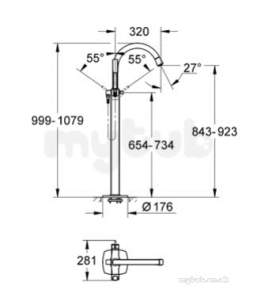 Grohe Spa Range -  Grohe 23318ig0 Grandera Ohm Bath Freestd 23318ig0