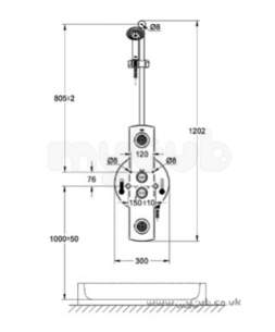 Grohe Shower Valves -  Grohe 27015 Aquatower 1000 Therm 27015000