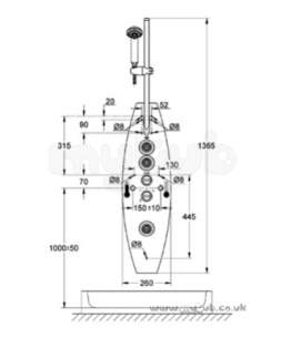 Grohe Shower Valves -  Grohe Grohe Aquatower 2000 27017 Body Shower Sysm Ch