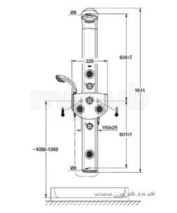 Grohe Shower Valves -  Grohe 27026 Aquatower 3000 Dual Wall Cp 27026000