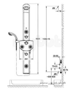 Grohe Shower Valves -  Grohe 27027 Aquatower 3000 Dual Corn Cp 27027000