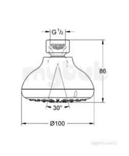 Grohe Shower Valves -  New Tempesta Rail Set Ii 600mm 27606000
