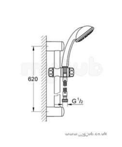Grohe Tempesta Mono Shower Kit Ev Cp 28280001