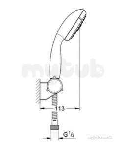 Grohe Shower Valves -  New Tempesta Rustic Hand Shower Iv 28479001
