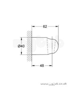 Grohe Shower Valves -  Grohe Relexa Plus 28605 Exq Handshower Hldr Cp 28605000