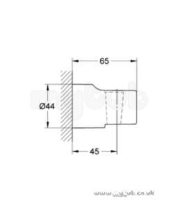 Grohe Shower Valves -  Grohe Relexa Plus 28622 Wall Bracket Cp 28622000