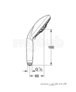Grohe Shower Valves -  Rainshower 28764 130mm Classic Handshower 28764000