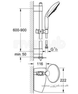 Grohe Shower Valves -  Grohe Rainshower 28770 160mm Classic Shower Set 28770000