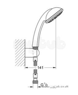 Grohe Shower Valves -  Grohe Grohe Tempesta Duo 28792 Ef Shower Set Cp 28792000