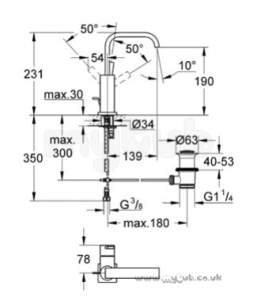 Grohe Tec Brassware -  Grohe Allure 32146 Single Lvr Mono Basin Mixer 32146000