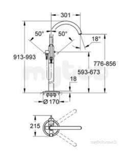Grohe Atrio Floorstandnig Bath Tap 32653002