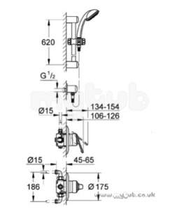 Grohe Shower Valves -  Grohe Grohe Avensys 33398 Grohemaster Manual Biv Temp Cp