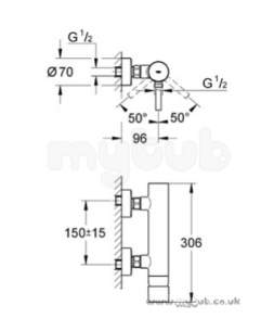 Grohe Shower Valves -  Grohe Essence Exposed Shower Mixer 33636000
