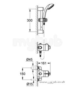 Grohe Shower Valves -  Grohe Avensys 34084 Grohemaster Dual Ev Temp Cp 34084ip0