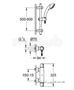 Grohe Shower Valves -  Grohe G3000 34181 G/master Ev Movario Cp 34181000