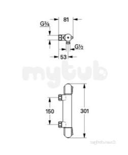 Hansgrohe Axor Products -  Ax Citterio M Shower Mixer F-set Chr