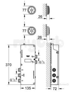 Grohe Spa Range -  Grohe Digital Controller And Bath Div Hp 36289000