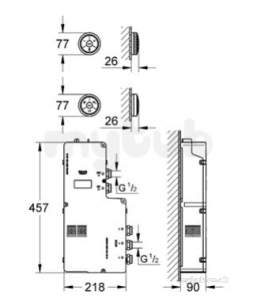 Grohe Spa Range -  Grohe Digital Controller/divter Bath Lp 36290000