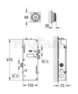 Grohe Spa Range -  Grohe F-dig Puck Eltrconc Centr Hp 36349000