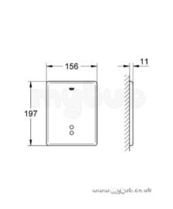 Grohe Commercial Products -  Grohe Tectron Skate 37749 Ir Chrome Plated Urinal Plate