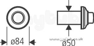 Grohe Tec Brassware -  Grohe Dal Adagio 37768 Air Button Br 37768000