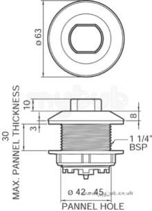 Grohe Commercial Products -  Grohe Air Button 38488 63mm For Adagio Hose Cp 38488000