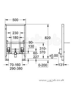 Grohe Commercial Products -  Grohe 38543 Rapid Sl Bidet 0.82m 38543000