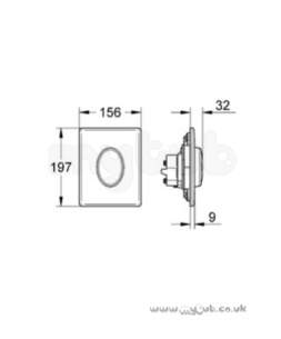 Grohe Commercial Products -  Grohe Skate Air 38564 Chrome Flush Vertical 38564000