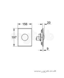 Grohe Commercial Products -  Skate 38672sd0 Stainless Steel Single Flush Plate