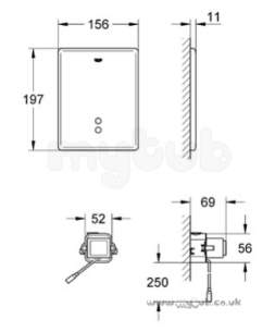 Grohe Commercial Products -  Grohe Tectron 38698sd Skate Infra-red Stainless Steel