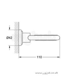 Grohe Tec Brassware -  Grohe Atrio 40304000 Glass Holder
