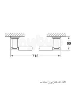 Grohe Tec Brassware -  Grohe Atrio 40309000 Towel Rail 600mm