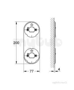Grohe Spa Range -  Grohe Veris Holder Plate For Digital 40479000
