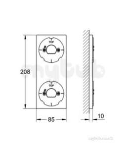 Grohe Spa Range -  Grohe Allure F-dig Holder Control And Div 40548000