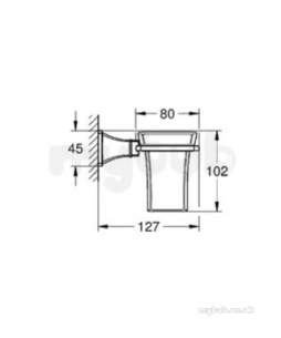 Grohe Spa Range -  Grohe Grandera Cup Incl Holder 40626000