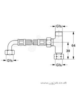 Grohe Tec Brassware -  Grohe Grohtherm Micro 47533 Connecting Set 47533000