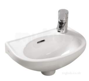 Roca Sanitaryware -  Roca Laura 450 Basin One Tap Hole White 325314005