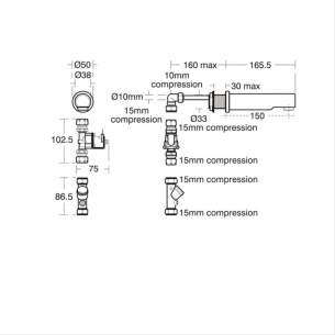 Armitage Shanks Commercial Brassware -  Armitage Shanks Sensorflow 21 Basin El Spt150 Expsd Bttr/b A4845aa