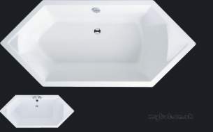 Adamsez Baths and Panels -  Aria Arn 1900 X 850 Bath W/o Tap Ledge Wh