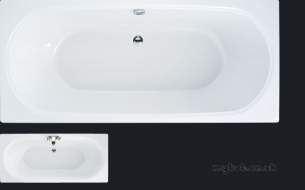 Adamsez Baths and Panels -  Duo Duw 1800 X 800 Bath C/w Tapledge Wh