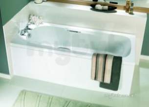 Ideal Standard Acrylic Baths -  Admiral E4858 1670x690 If Plus Tg No Tap Holes Bath Wh E485801