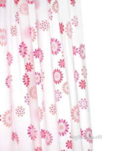 Croydex Shower Curtains and Rails -  Croydex Ae282823 Peva Curtain Pop Flowrs