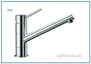Astracast Brassware -  Ariel Tp0604 Single Lever Tap Brushed