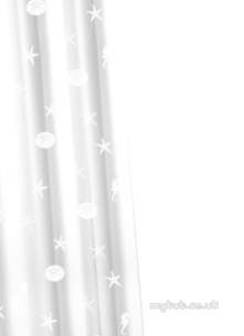 Croydex Shower Curtains and Rails -  Croydex Af610622 Textile Curtain Ocean W